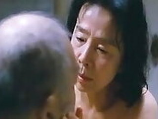 Asian granny gets naughty while relaxing