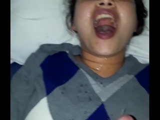 Sexy Asian Wife Cum Facial
